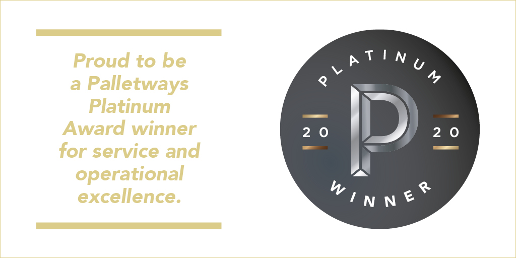 Palletways Platinum Award Winners 2020